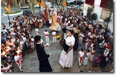 Els Gegants a la Plaa de l'Ajuntament